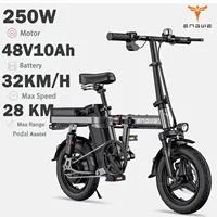Engwe Electric Bike 250W 48V 10AH Removable Battery traveling in town e-bike 14 inch city folk electric Bike mountain Tears