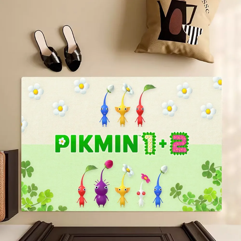 Instant Strategy Electronics Pikmin Game Floor Mat Bedroom Kitchen Door Bath House Super Absorbent Foot Non-slip