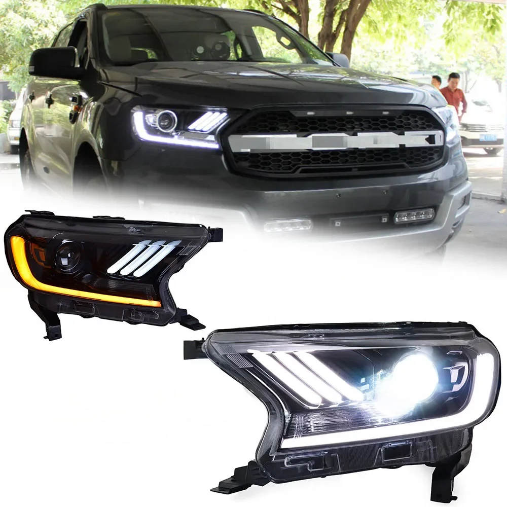 

LED HeadLights For Ford Ranger 16-19 LHD RHD Style Full Led DRL Car Head Lamp Assembly Signal Accessories Modified Lamp