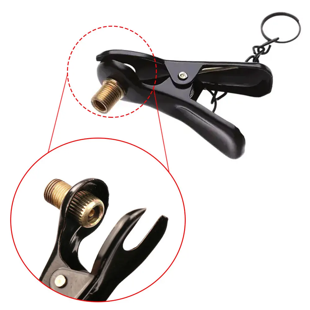 

Bike Inflator Pump Nozzle Clip FV AV Valve Connector Head Valve Bicycle Tire Tyre Air Pump Bike Cycling Outdoor Bike Accessories