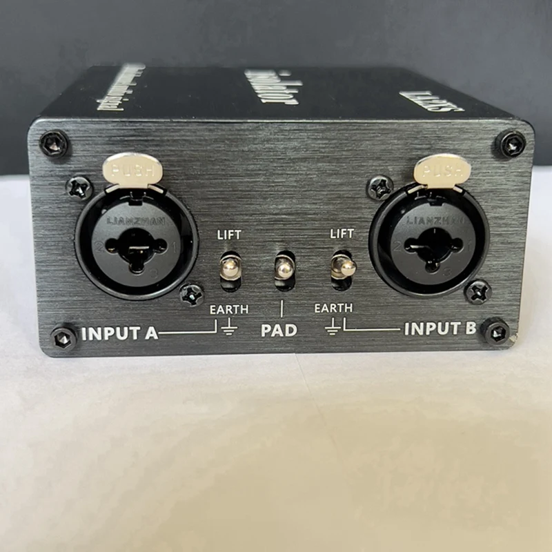 1 Piece LA2XS Audio Isolator Noise Reduction Filter Eliminates Current Noise Dual-Channel 6.5 XLR Mixer Audio Isolators