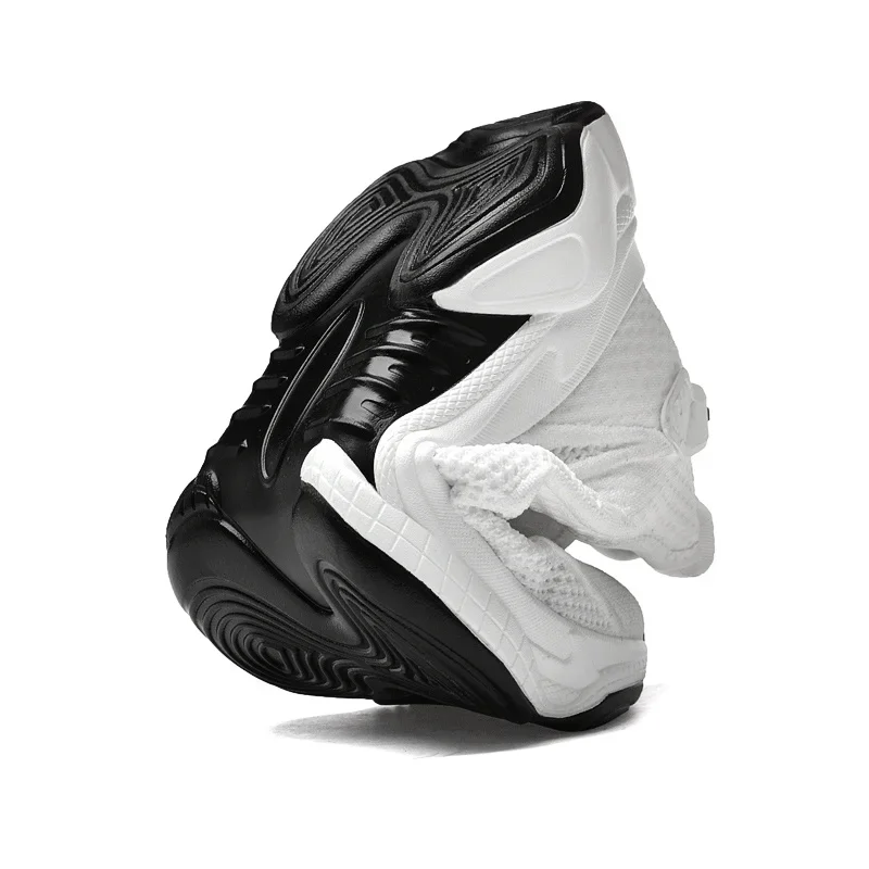 Summer Men Elevator Shoes Breathable Mesh Height Increase Sneakers Men Shoes Inner length 7cm Outdoor Leisure White Taller Shoes