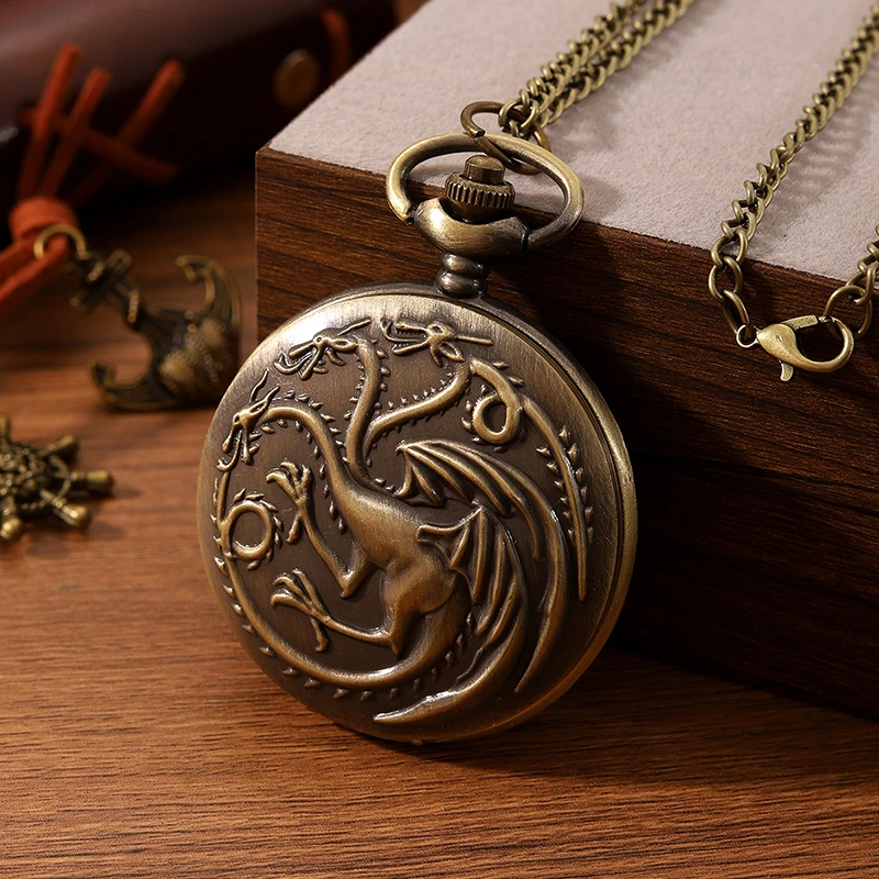 Карманные часы в античном стиле стимпанк, ВИНТАЖНЫЕ КВАРЦЕВЫЕ бриллиантовые ожерелья, подвеска, цепочка для часов для мужчин и женщин