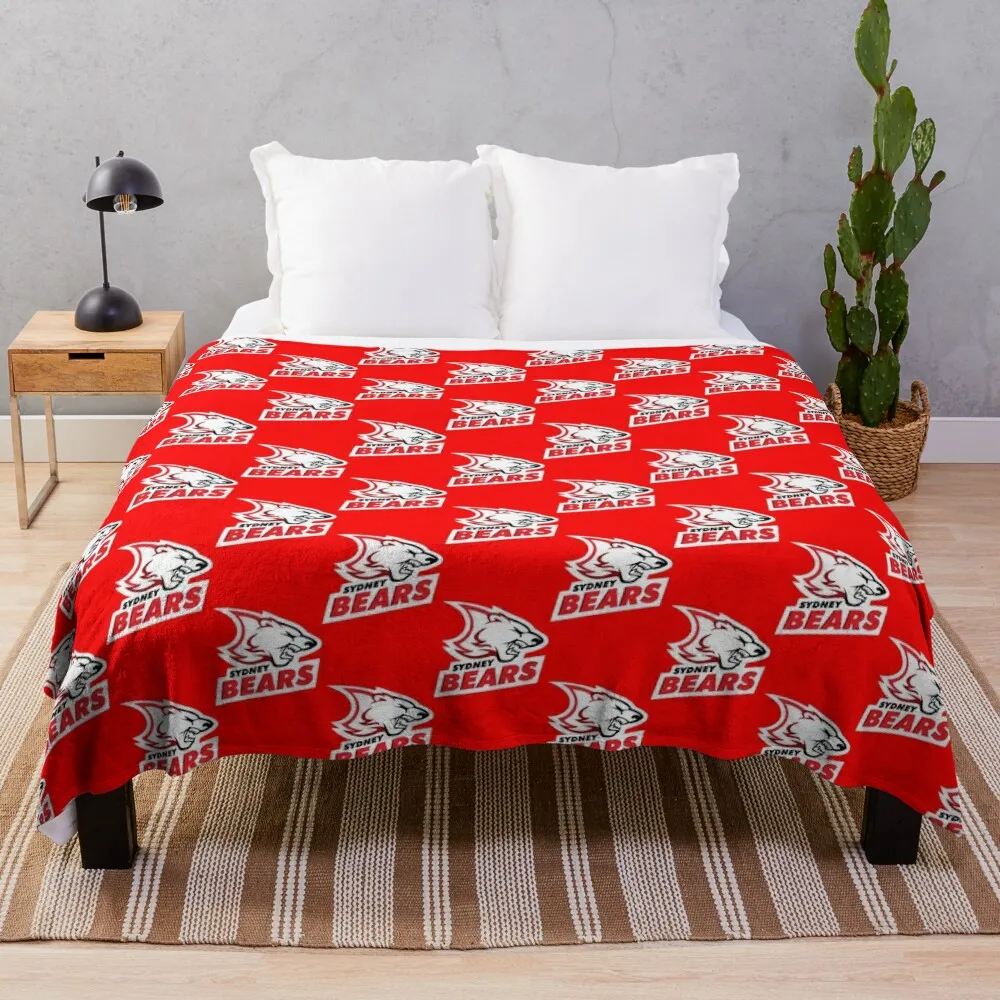 

sydney bears Throw Blanket Moving heavy to sleep Bed linens For Decorative Sofa Blankets