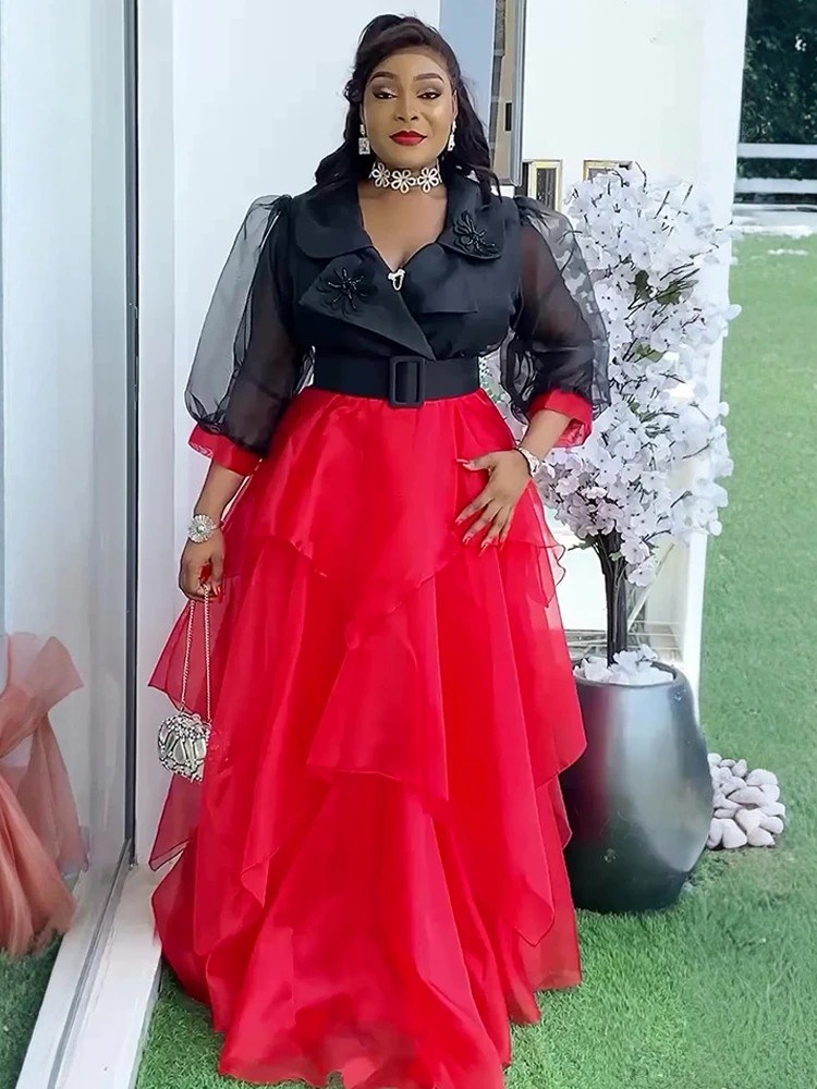 

African Dresses For Women Luxury Elegant Wedding Party Evening Gown 2025 Africa Clothing Plus Size Maxi Robes Dubai Turkey Dress