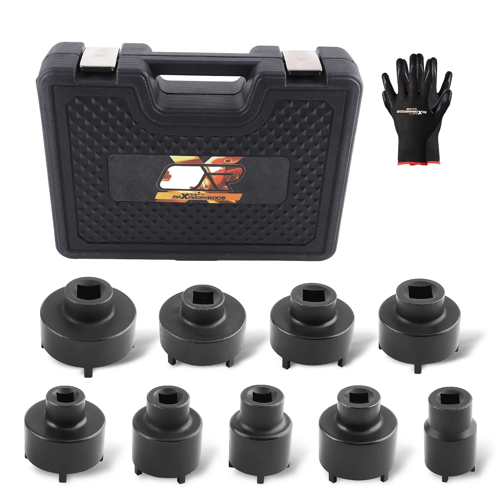 

Профессиональный набор головок из 9 предметов для стопорных гаек KM4-KM12, набор инструментов для внутренних зубьев