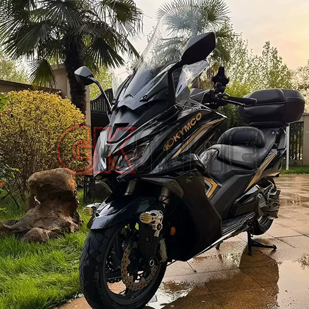 For KYMCO AK550 Motorcycle Heightened Widened Front Windshield Hand Guard Windscreen Rain Shield Chest Protection Wind Deflector