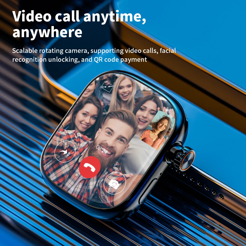 ساعة ذكية S10 Pro Appl للرجال مع 2.29 بوصة Amoled 190 °   كاميرا دوارة GPS WIFI Google Play App Store 5G فتحة بطاقة Sim