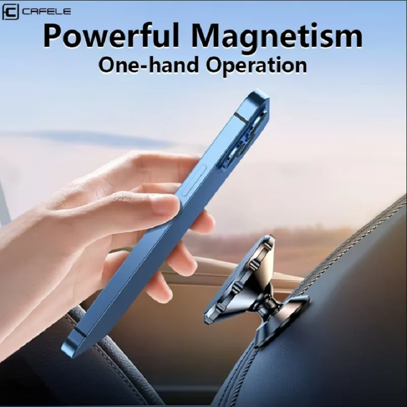 Cafele Holder for Phone in Car Dashboard Matte Surface Magnetic Car Phone Holder 360 Degree Rotation Magnetic Car Holder