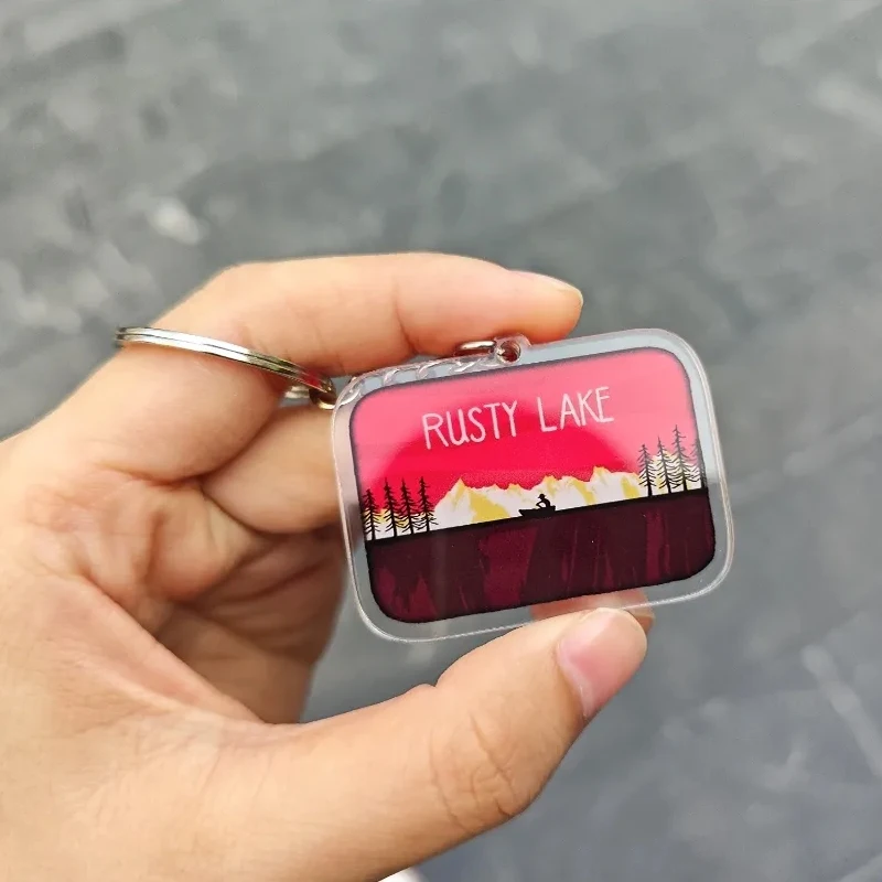 Op voorraad Cube Escape Rusty Lake Hotel Series Mr.Crow Mr.Owl Acryl Mini Sleutelhanger Rugzak Hanger Decoratie Verjaardagscadeaus