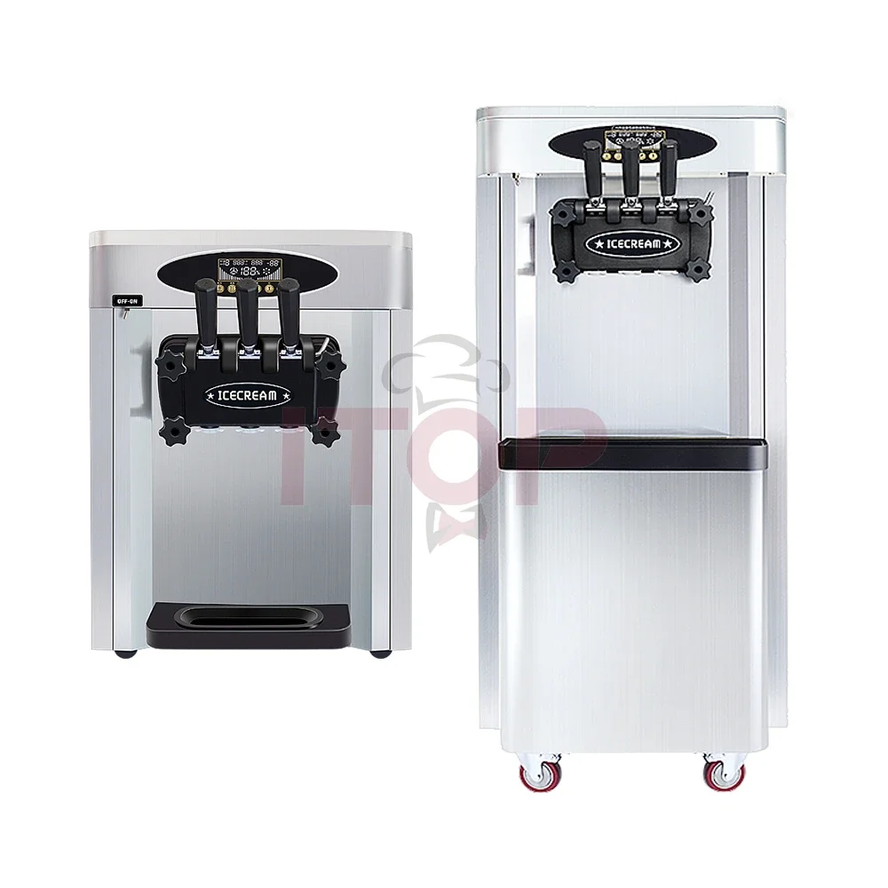 THot Selling Professional FOOD 2+1 Mixed Flavors Energy Saving Easy Operation Soft Ice Cream Machine For Sale