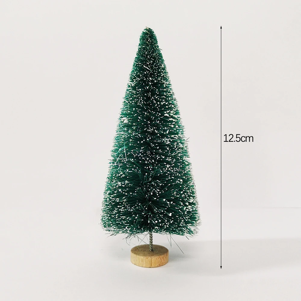 5 Stück Mini-Weihnachtsbäume aus Kunststoff Künstliche Weihnachtsbaum-Ornamente Winter-Schnee Tischdekoration DIY-Handwerk Weihnachtsdekoration 2026 – Detail 10
