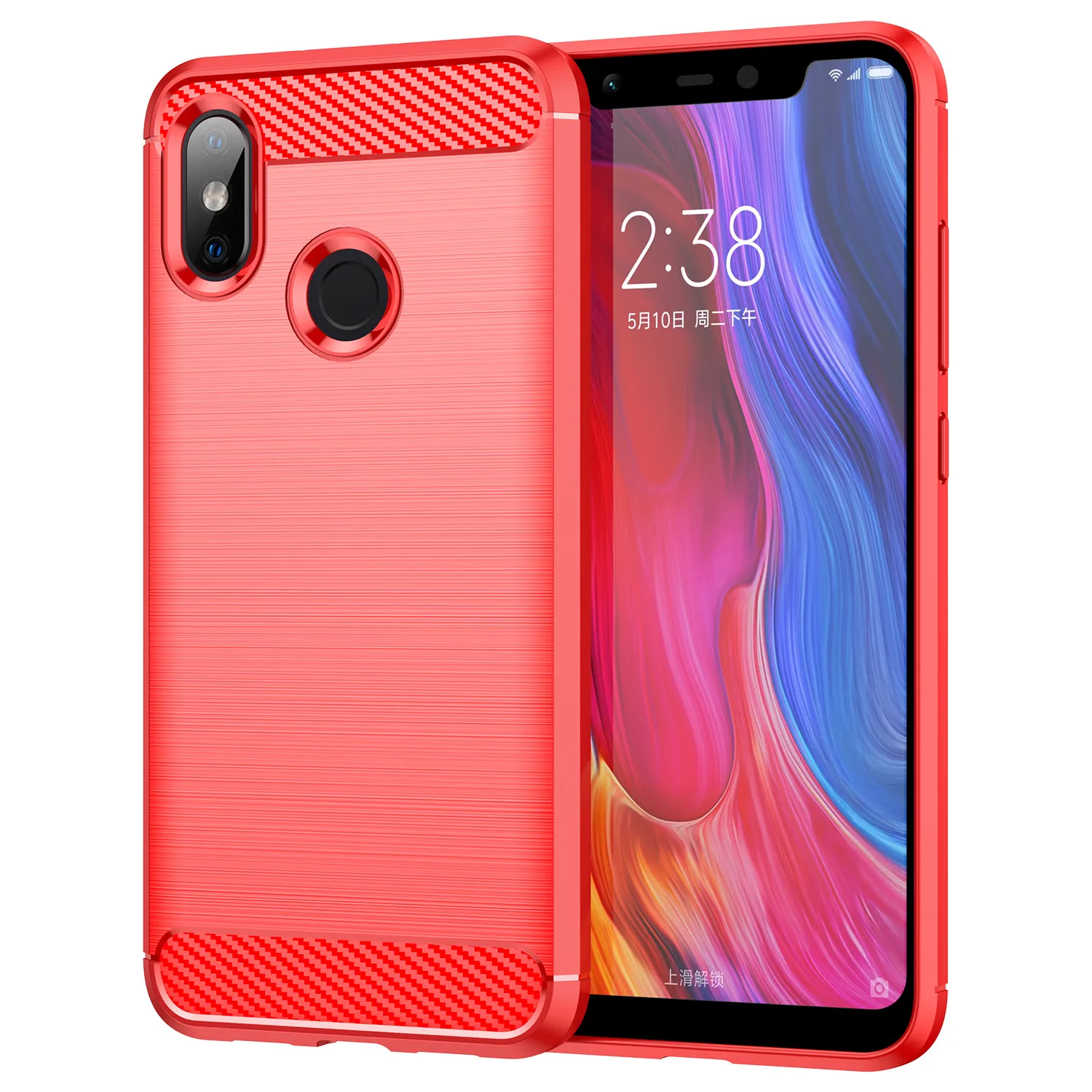 Shockproof Case For xiaomi 8 Mi8 Mi 9 lite Mi 9t pro Mi CC9 Pro cc9e Carbon Fiber Cover for mi 8se 9pro 5g mi9se Silicone Cases