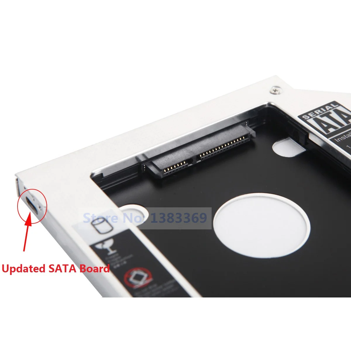 NIGUDEYANG SATA 2nd HDD SSD Optical Caddy Adapter for Dell Vostro 15 3558 3568 PowerEdge R430 servers Toshiba Portege M750 M780