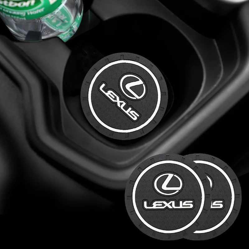 2 قطعة سيارة كوستر وسادة عدم الانزلاق كأس الماء حامل لكزس RX300 IS200 IS250 ES350 Ct200h UX250h NX300h RX350 ES300h GS #4