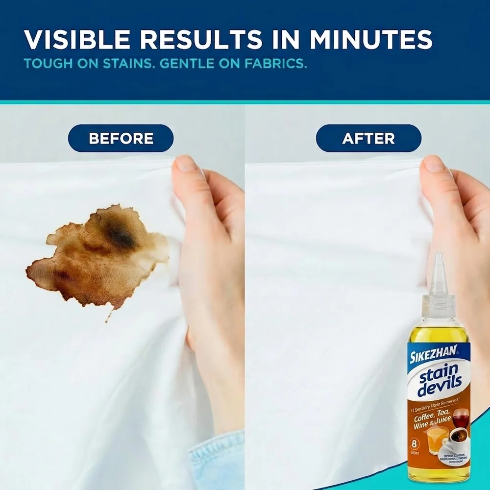 Coffee Tea Wine Juice Stain Remover Specialty Stain Devils Removal Clothing Fabric Laundry Cleaner Care Accessories Equipment