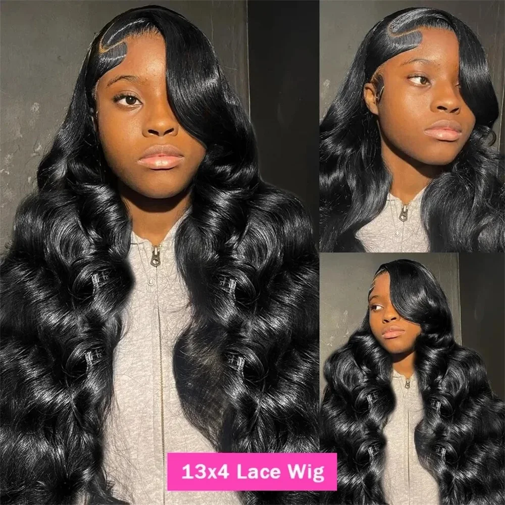 38 Inch 13x4 13x6 HD Body Wave Lace Front Wig Pre Plucked Loose Wave Lace Frontal Wig Glueless Human Hair Wigs For Black Women