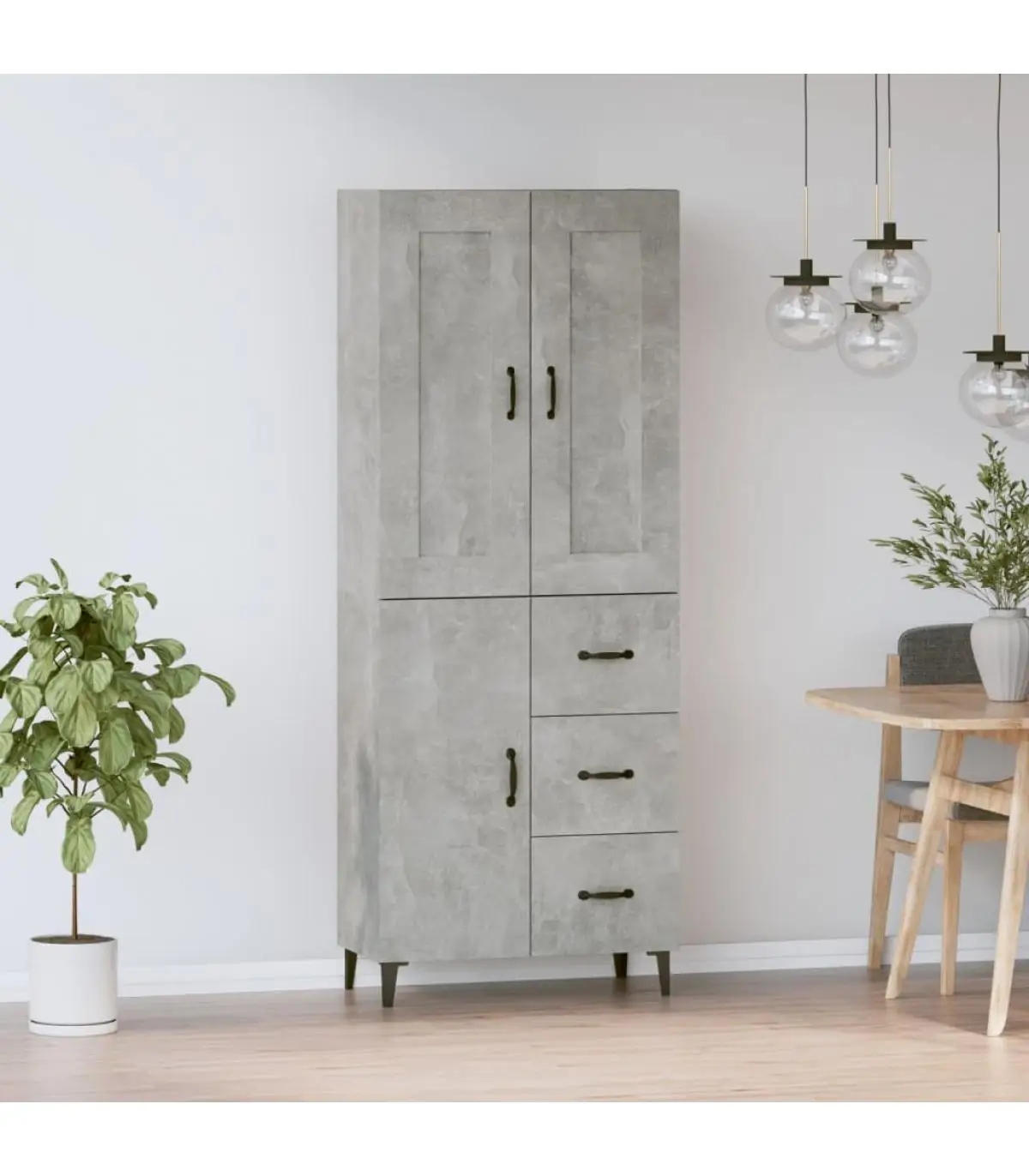 Sideboards high sideboard gray concrete plywood