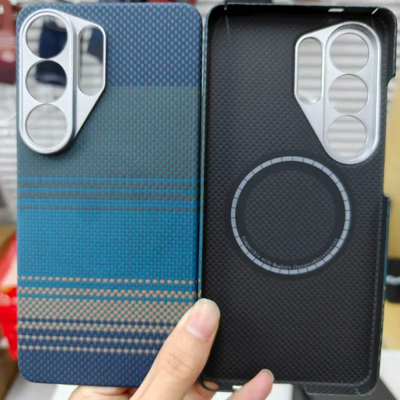 100% Real Kevlar Aramid Fiber Magnetic Charging Case for Samsung Galaxy S26 Ultra S25Ultra Plus Super Light Cover with Magsafe