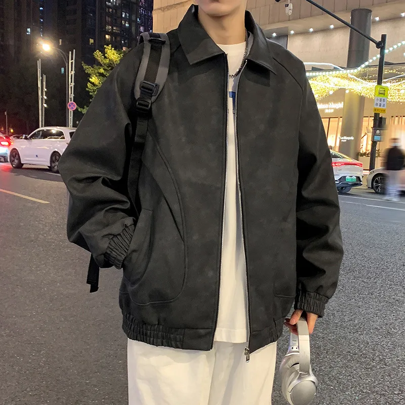 

Winter Jacket for Men Trendy Street Style Tie-Dye Cool and Rugged Loose-Fit Casual Versatile Windproof Men clothing