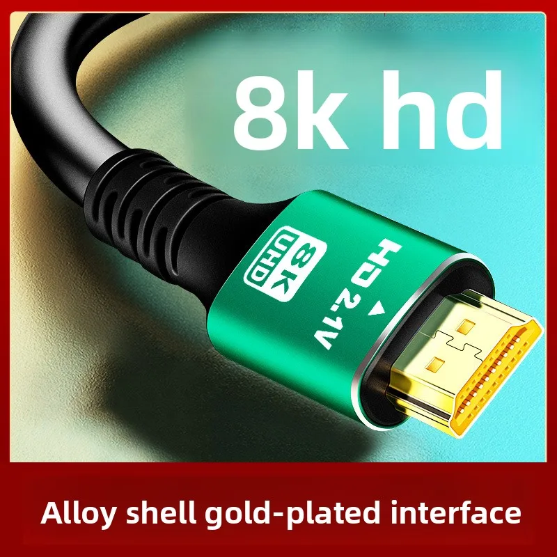 كابل فيديو 8K HDMI 2.1 متوافق مع 48 جيجابت في الثانية عالي السرعة 4K@120 هرتز 8K@60 هرتز 48 جيجابت في الثانية محول لـ RTX 3080 eARC HDR PC صندوق التلفزيون المحمول