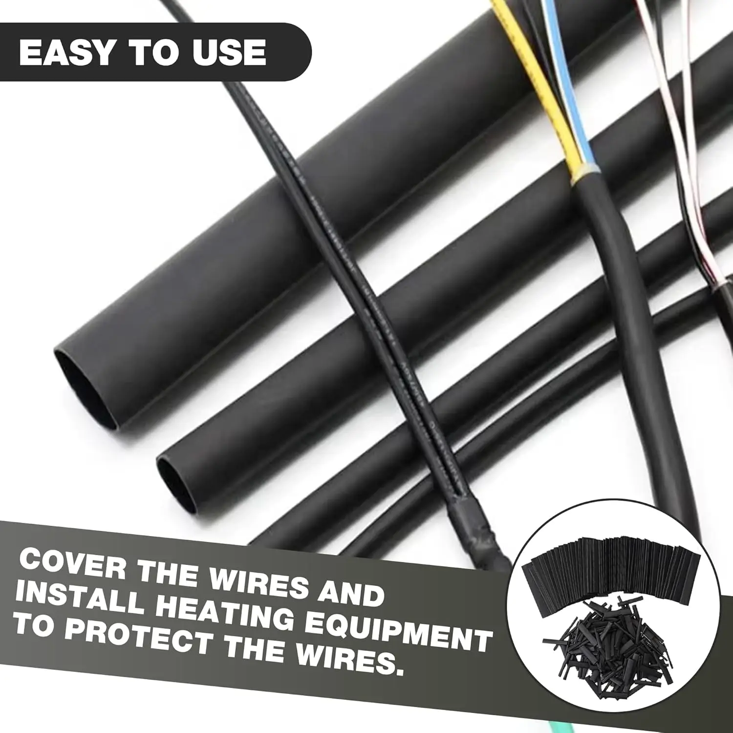 Heat Shrink Tube Kit Electrical Connection Cable Insulation Sleeves Wire Protecter Thermoresistant Tubing Shrink Wire Wrapping