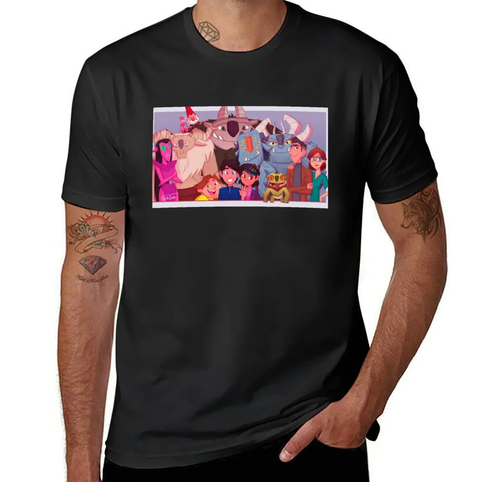Hunters Group Shot T-Shirt oversized plus sizes vintage clothes fruit of the loom mens t shirts