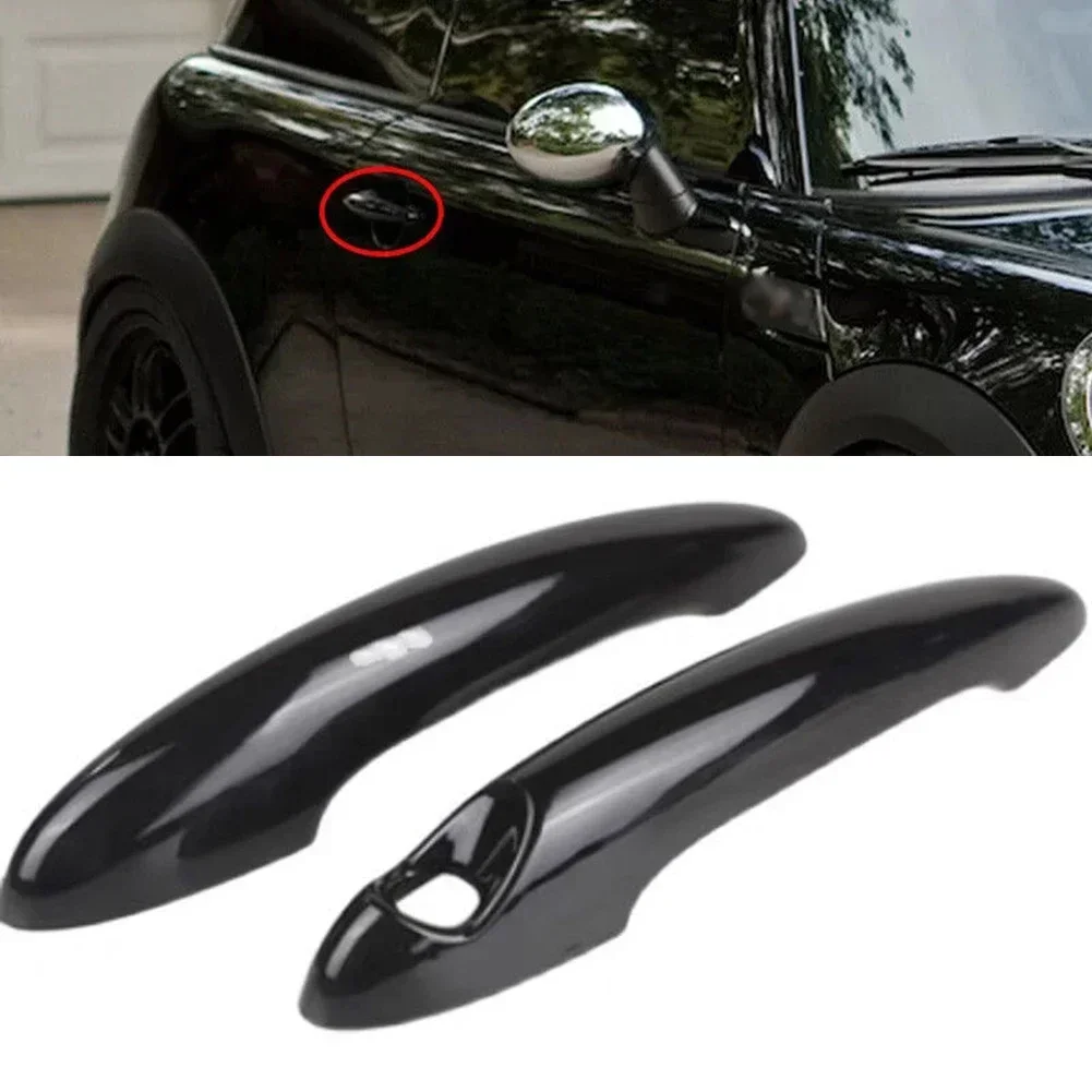 

Instantly Elevate Your For MINI's Look with Glossy Black Door Handle Covers For Cooper S R50 R52 R55 R56 R59 R61