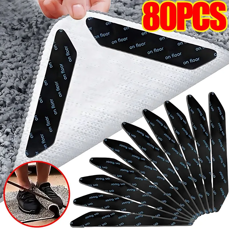 Wholesale Carpet Non-slip Sticker Reusable Self-Adhesive Carpet Tape Anti Curling Carpet Patch Fixed Stickers Floor Rug Mat Tape