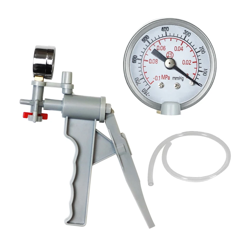 Lab Manual Vacuum Filtration Air Pressure Suction Hand Pump Accessory for Membrane Buchner Bottle Funnel Flask Apparatus Kit B1