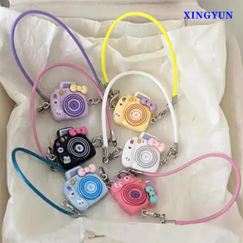 Fun Pendant Camera Accessories Used For Mobile Phone/Camera Lanyard Accessories Creative Cartoon Mini Camera Figurine Ornament