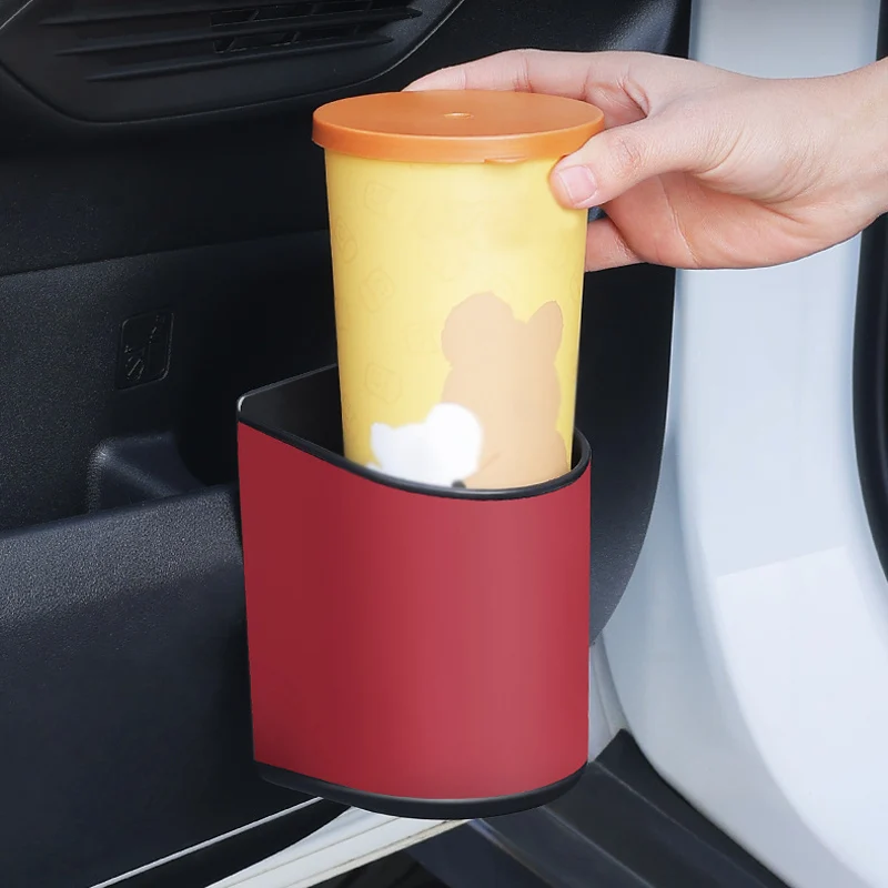 Universal Car Door Cup Holder Box Back Clip Design Drink Rack Storage Bin Car Seat Back Water Cup Box Organizer Pocket