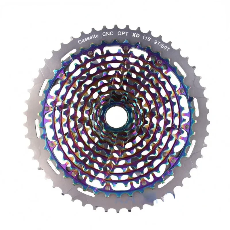 SUNSHINE MTB Bicycle Freewheel 11Speed 9-50T XD Ultralight Cassette Mountain Bike Flywheel Rainbow for SRAM XD Bike Flywheel