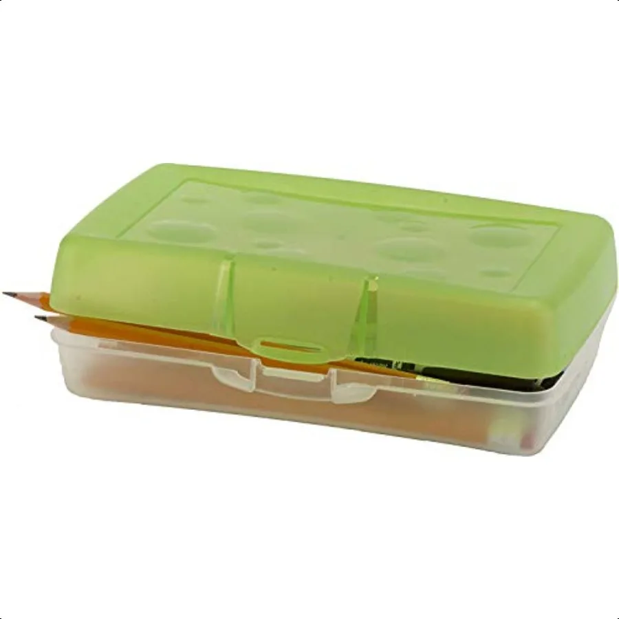 Pencil Box 8.38 X 5.63 X 2.5 Randomly Assorted Colors