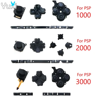 YuXi Black Left Right Home Start Keypad Set Buttons Kit Replacement for PSP 1000 2000 3000 Analog Joystick Button Sensor Module