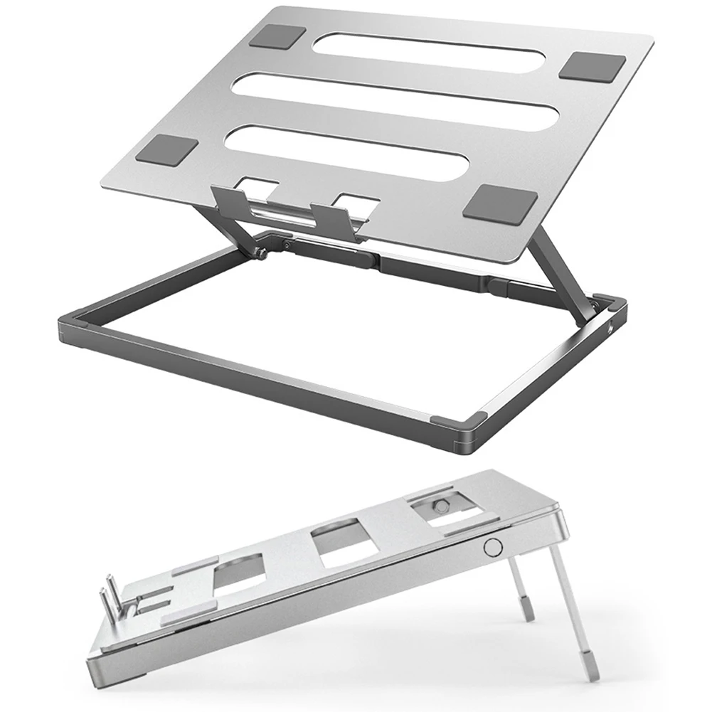 Ergonomiczny stojak na notebooka na biurko Regulowana wysokość Podstawka pod laptop Metalowy uchwyt Stojak na komputer do MacBook/Lenovo/HP/iPad