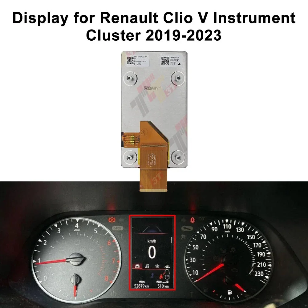 Display for Renault Arkana, Clio V, Captur II, Mitsubishi ASX Instrument Cluster