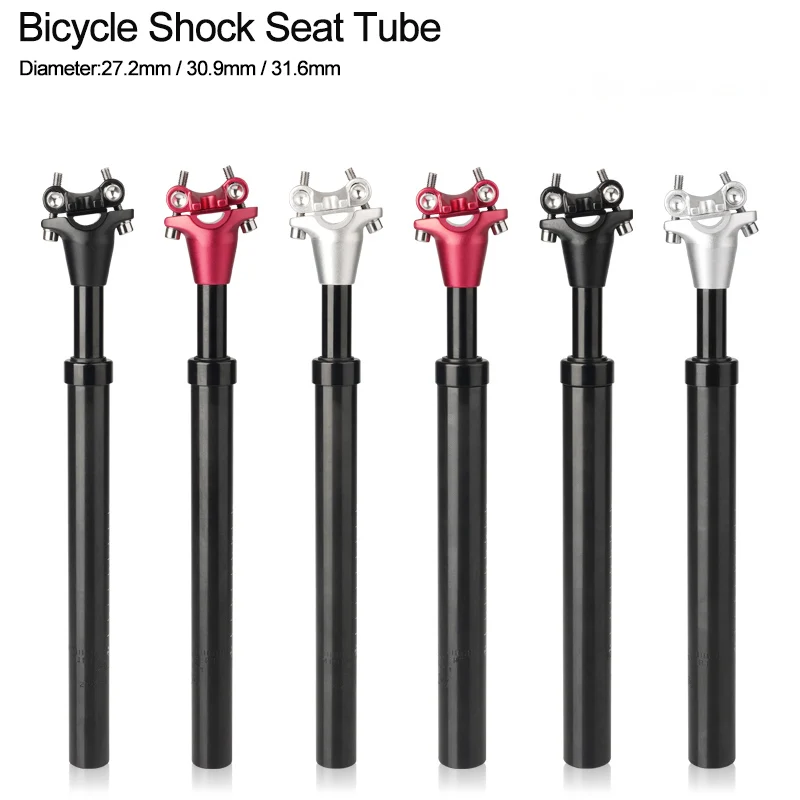 

MTB Bike Shock Absorption Seat Tube 27.2/30.9/31.6X350MM Damping Seat Tube Suspension Bicycle Seatpost Aluminium MTB Seat Posts