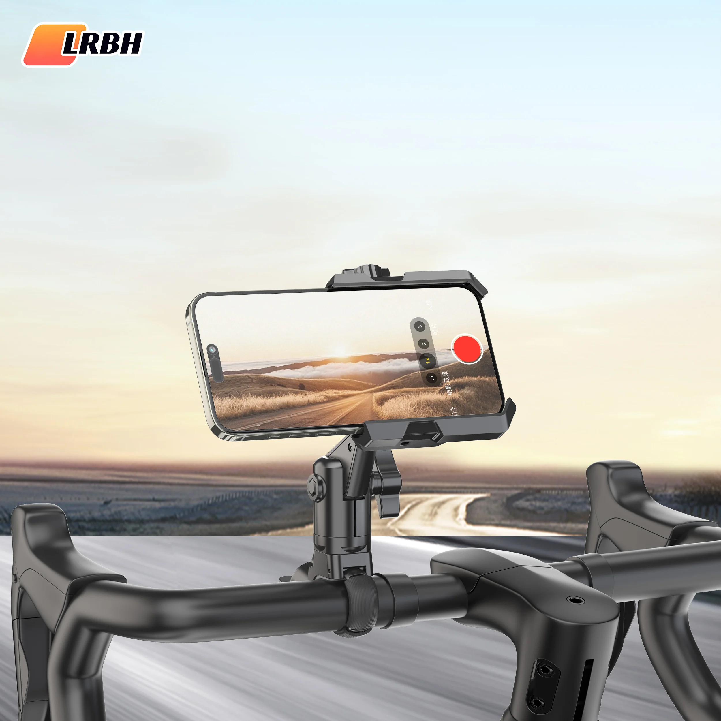 

Professional Bike Phone Mount, 360 ° Rotation Anti-Shake Handlebar Holder for Bike & Motorcycle, Compatible with All Smartphones.