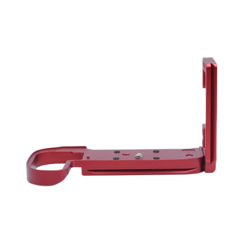 Y19A Quick Release L Plate Bracket Holder Hand Grip for Canon EOS R5 EOS R6 Camera for Arca Swiss Tripod Ballhead,Red