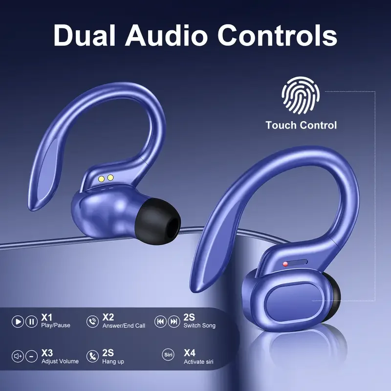 

Original Wireless bluetooth headphons Ear hook Stereo earbuds Sports Waterproof Headset for workout sports running