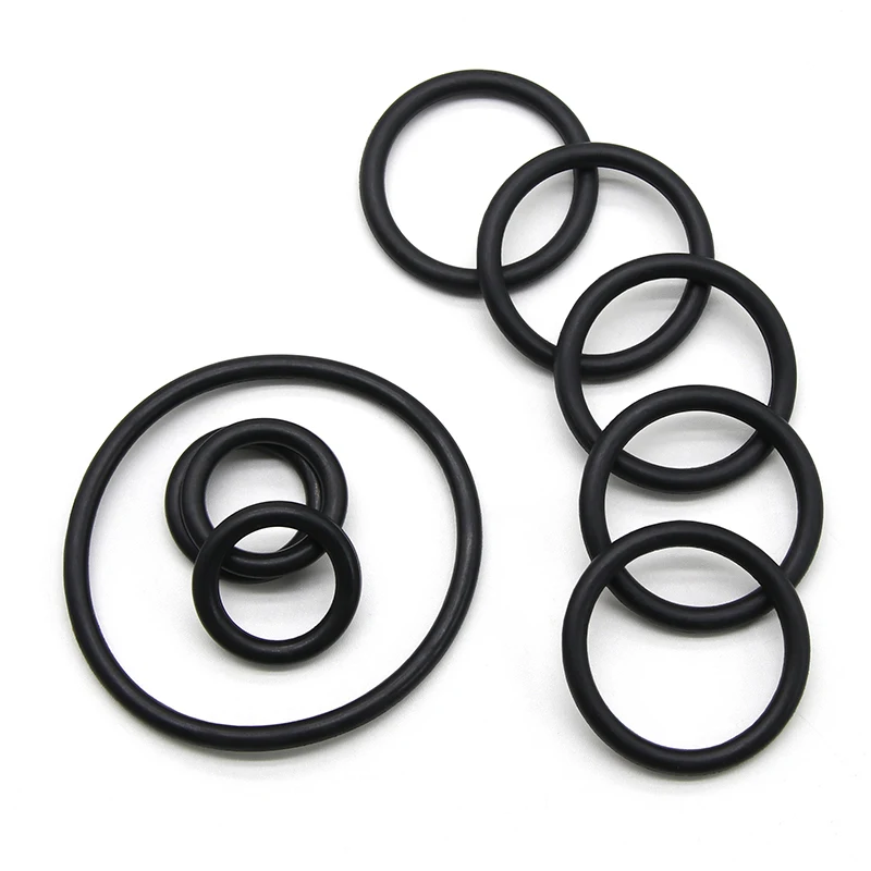 10pcs Black O Ring Gasket CS 3mm OD 9mm ~ 150mm NBR Automobile Nitrile Rubber Round O Type Corrosion Oil Resist Sealing Washer