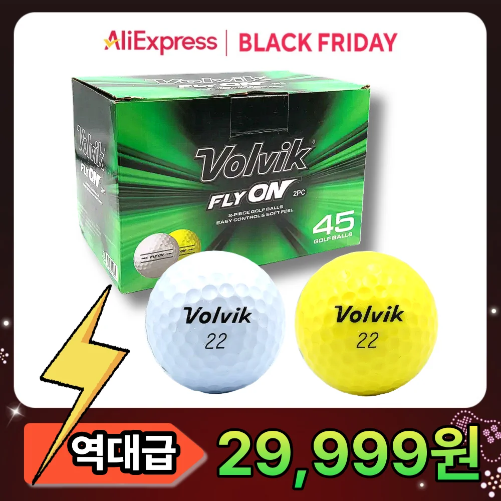 VOLVIK Flyon 2-teiliger 3-teiliger Golfball 45-teilig