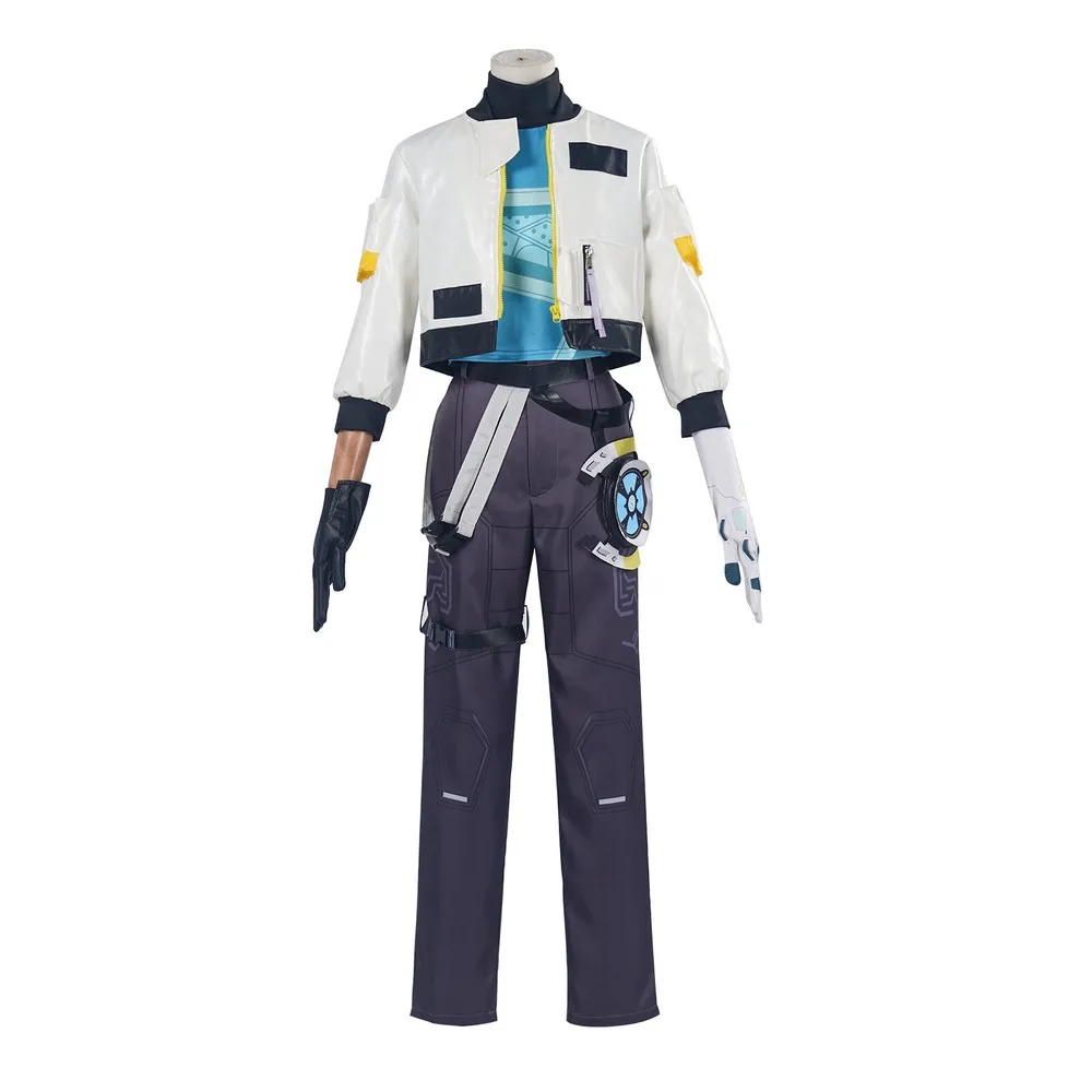 

Fulujiacos Game Deadlock Cosplay Costume T-shirt Coat Pants Gloves Outfit Full Set