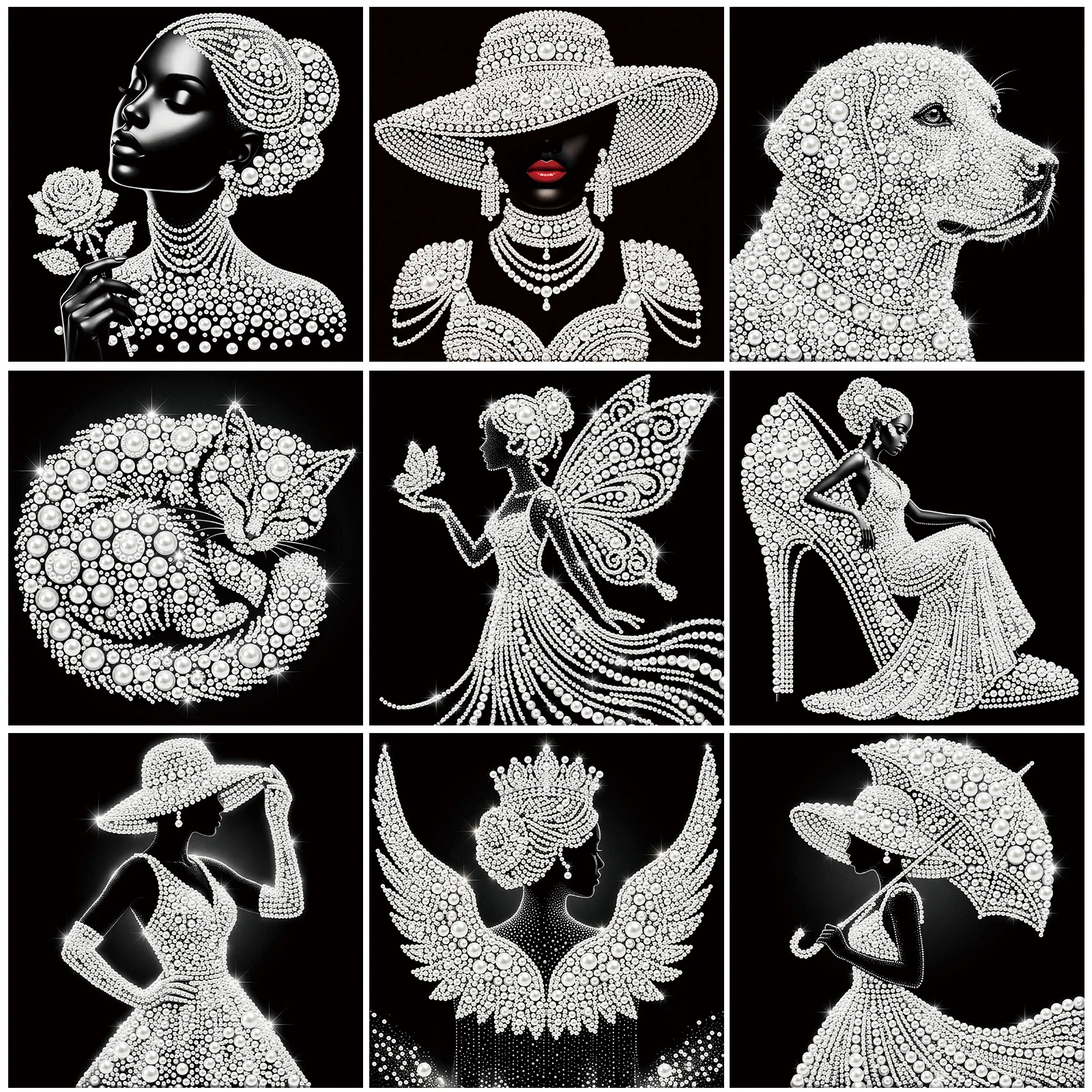 

Набор для творчества: Жемчужная живопись для взрослых/начинающих, подарок, декор для дома, картина из жемчужных бусин, 25x25 см, с рамкой