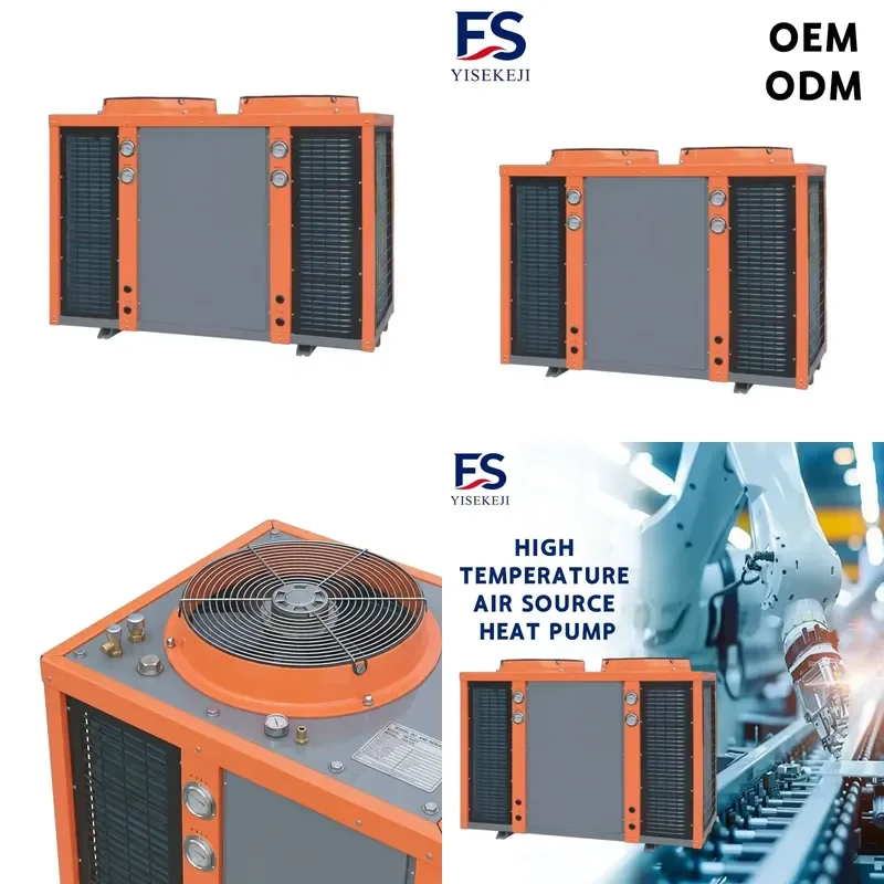 AP01 High Temp Air Source Heat Pump for R134a Copeland Compressor Monoblock Industrial Hot Water Supply 60kW Automatic Eco