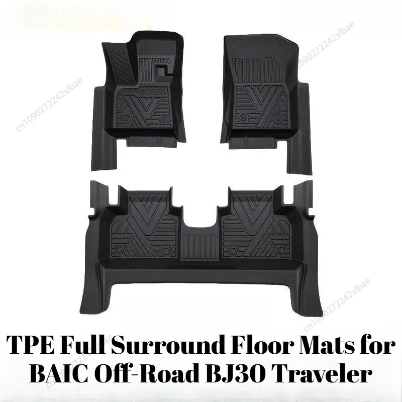 tpe-full-coverage-floor-mats-with-door-sill-protection-driver-side-special-foot-protective-for-baic-off-road-bj30-traveler