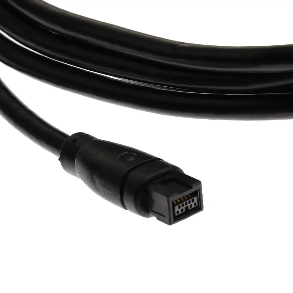 Firewire 800 Ieee 1394b Data Cord 9 Pin Male to Male Heavy Duty for AV Video Capture and Recording