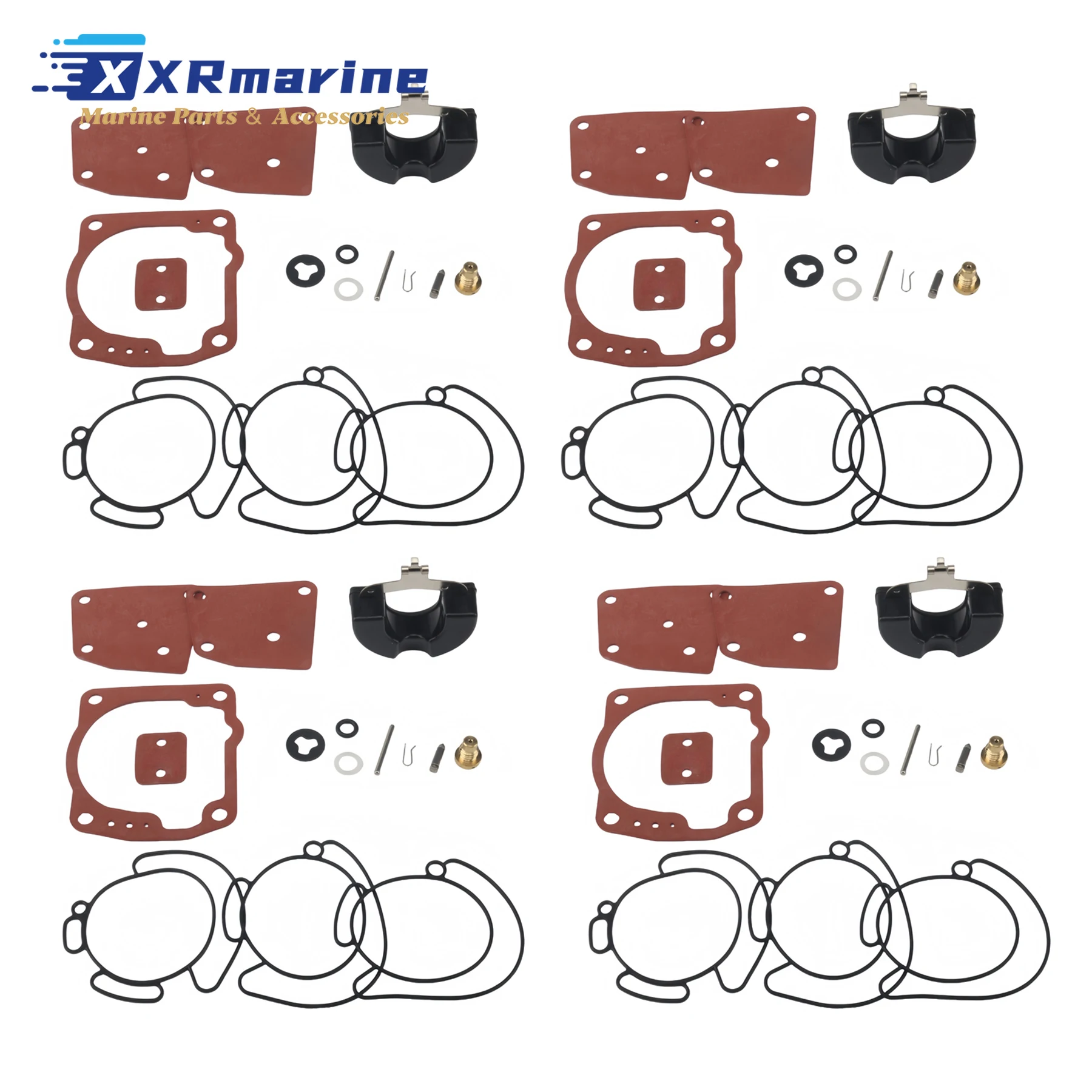 438996 Carburetor Rebuild Kit Fits for OMC Johnson Evinrude  V4 V6 90 105 115 150 175 HP Outboard Motors 435442 436852 18-7247