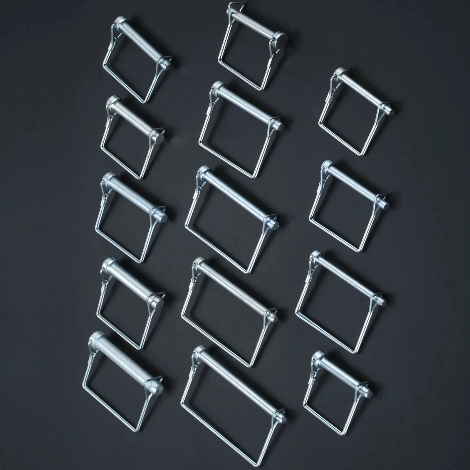 

5/4/2Pcs Square Shaft Locking Pin Steel Coupler Safety Pins for Trailer Truck Bicycle Stroller Cargo Boat M6 M8 M9.5 M10 M12